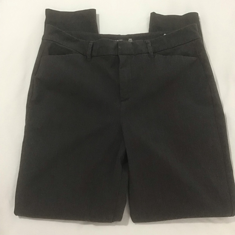 Old Navy Dark Heather Gray High Rise Secret Slim Pockets Pants, Size 12